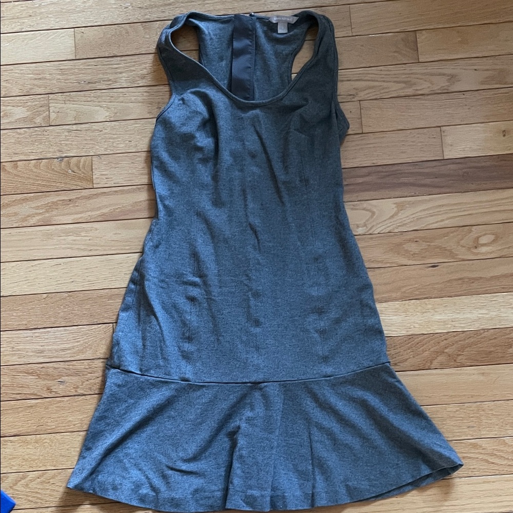 Banana Republic Charcoal Sleeveless Peplum Dress